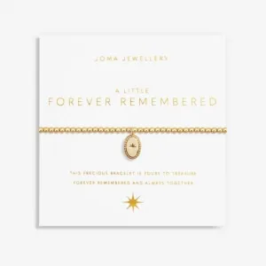 A Little Forever Remembered Gold Plated 17.5cm Stretch Bracelet 6982 Joma Jewellery