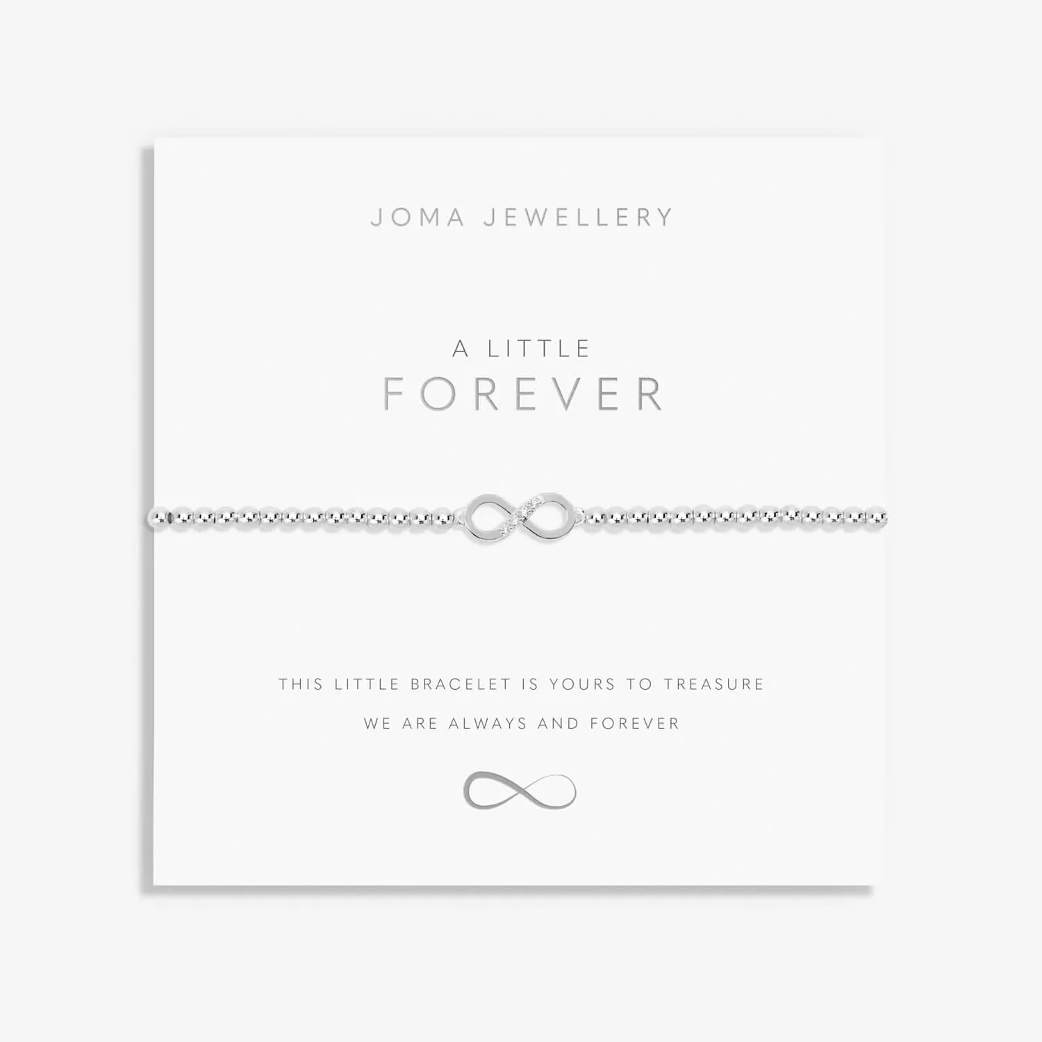 A Little Forever Silver Plated Bracelet 7414 Joma Jewellery