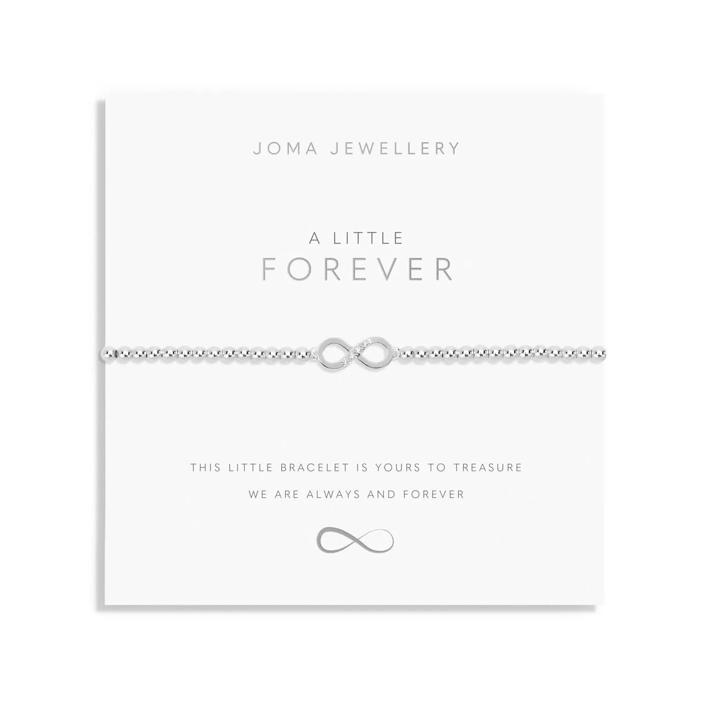 A Little Forever Silver Plated Bracelet 7414 Joma Jewellery