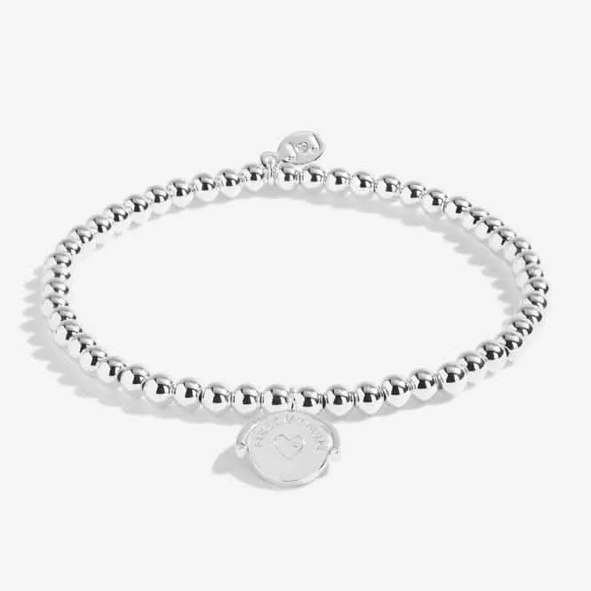 A Littles First My Mum Forever My Friend Silver 17.5cm Stretch Bracelet 5242 Joma Jewellery