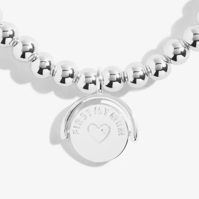 A Littles First My Mum Forever My Friend Silver 17.5cm Stretch Bracelet 5242 Joma Jewellery
