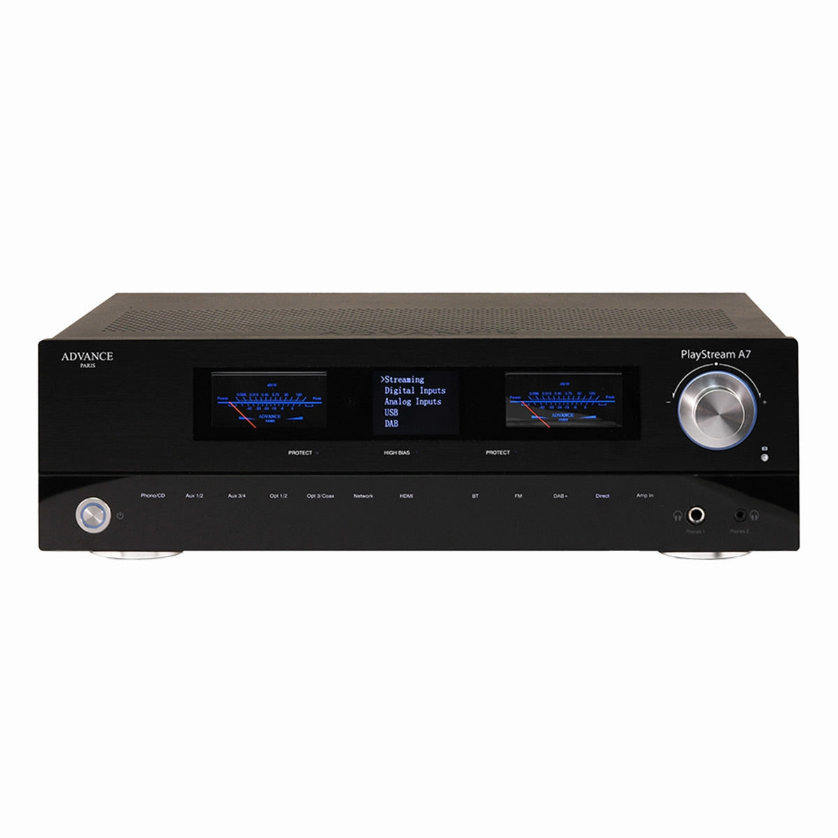 Advance Paris Playstream A7 Compact Integrated Amplifier hi-fi volume knob,hi-fi remote control system,hi-fi smart amplifier