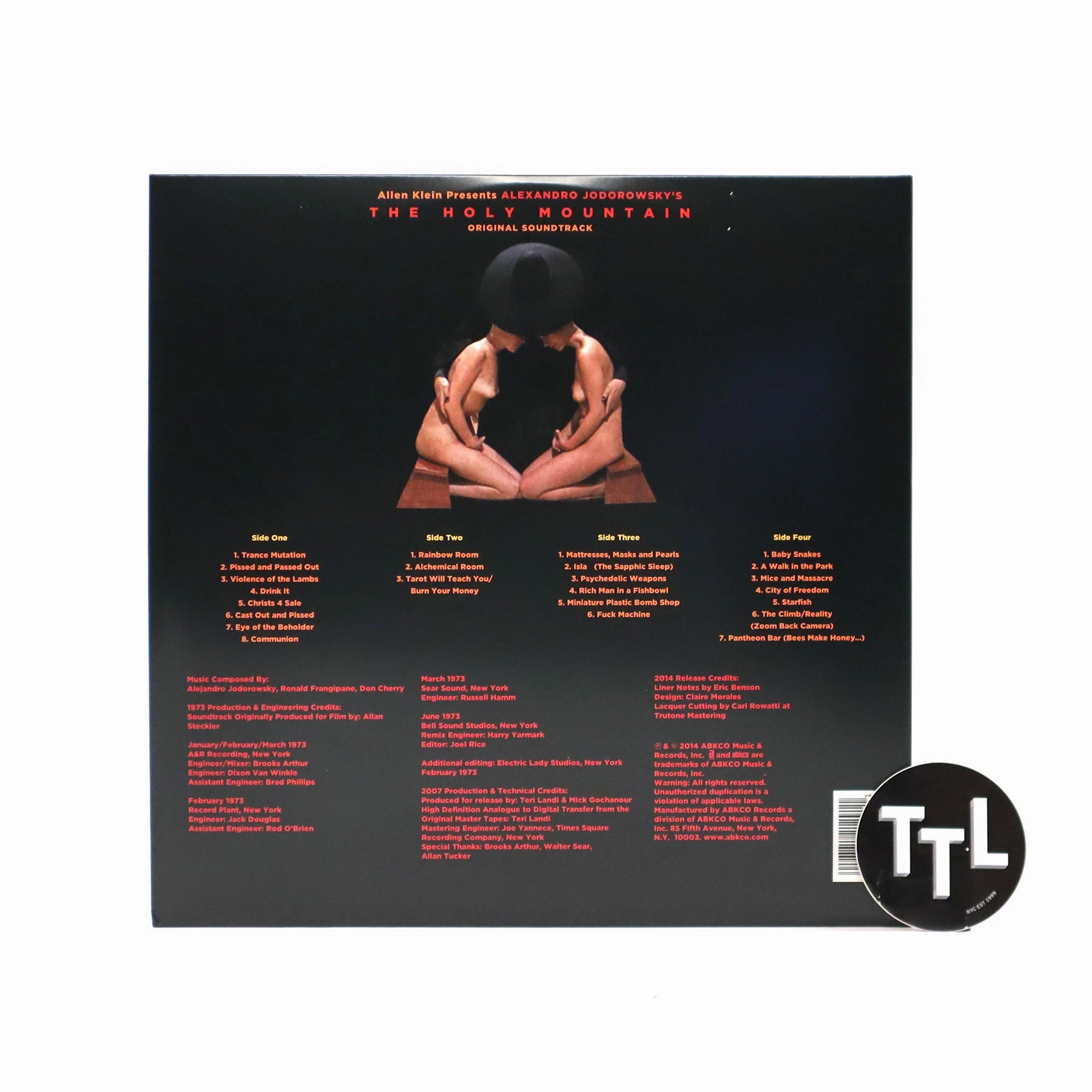 Alejandro Jodorowsky: The Holy Mountain Original Soundtrack (180g, Colored Vinyl) Vinyl 2LP