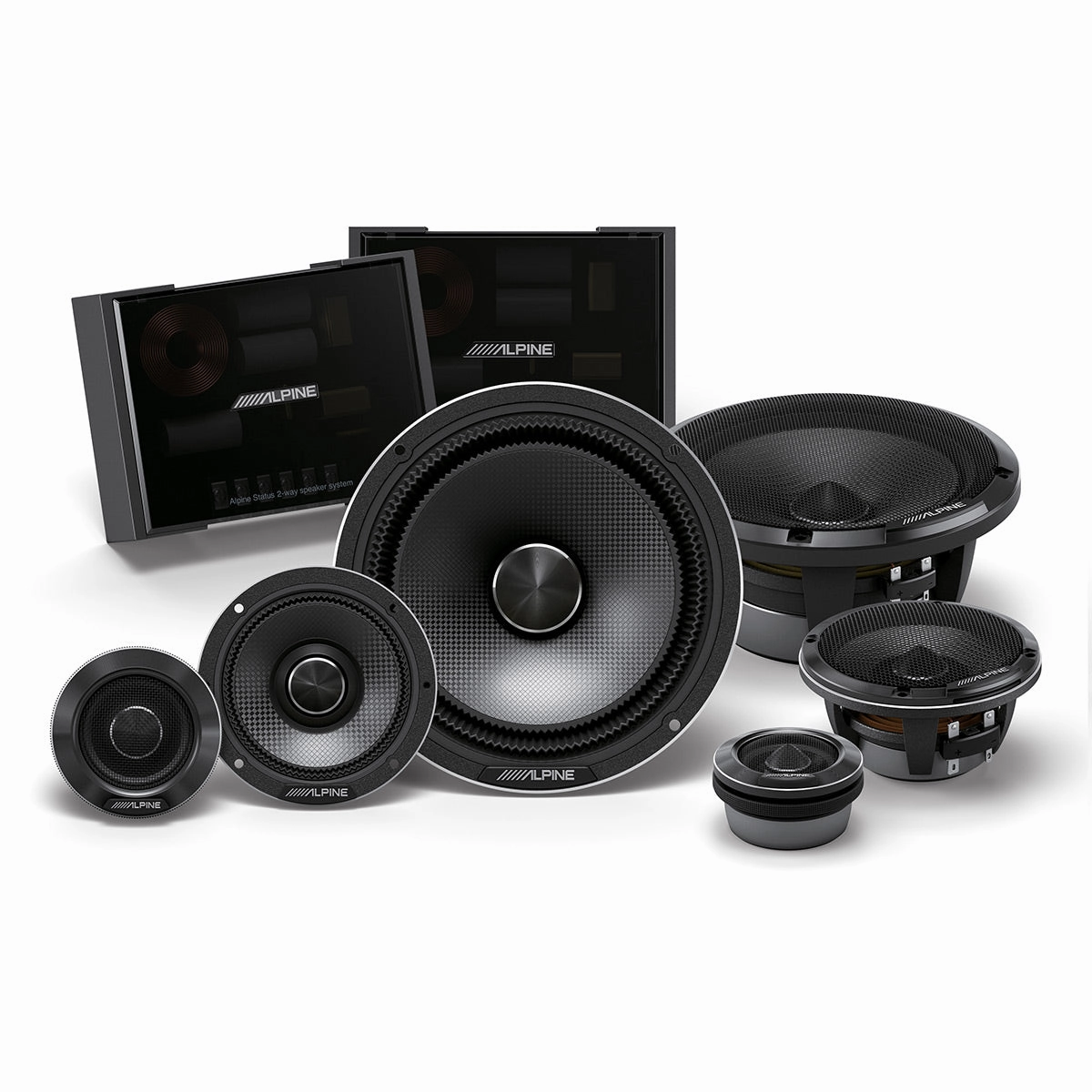 Alpine HDZ-653 Status Series 6.5" 3-Way Component Speaker System