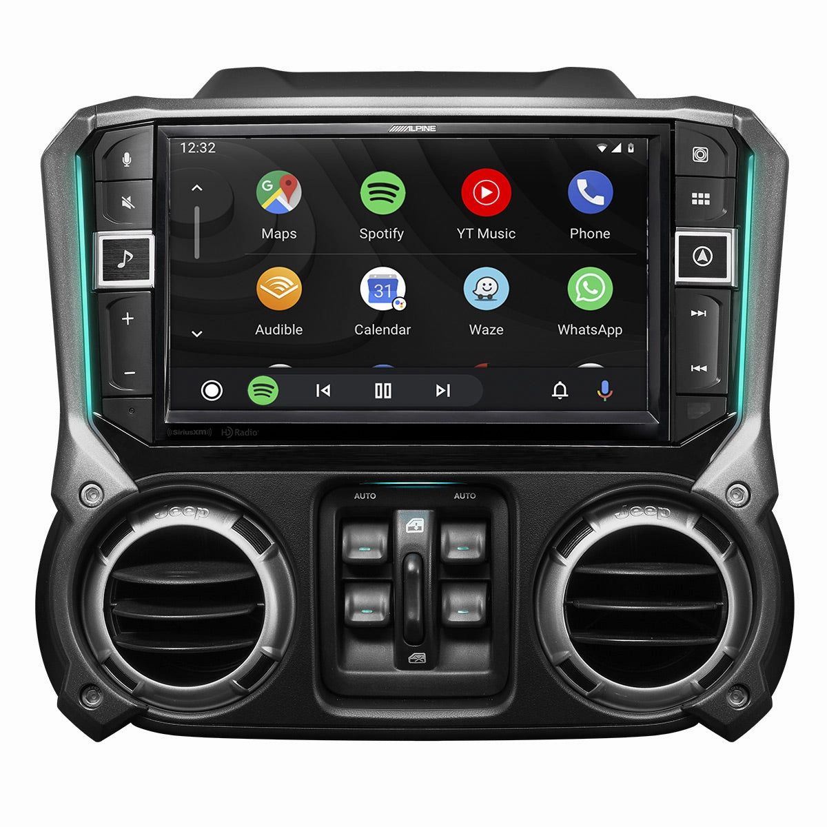 Alpine i509-WRA-JK 9" Weather-Resistant Media Receiver for 2011-2018 Jeep&reg; Wrangler