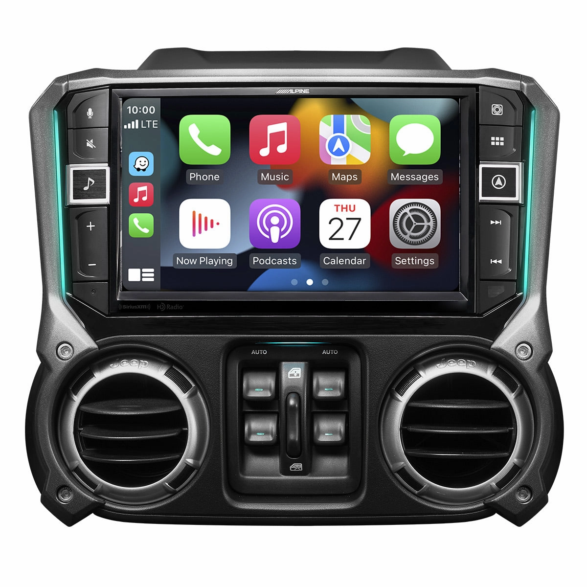 Alpine i509-WRA-JK 9" Weather-Resistant Media Receiver for 2011-2018 Jeep&reg; Wrangler