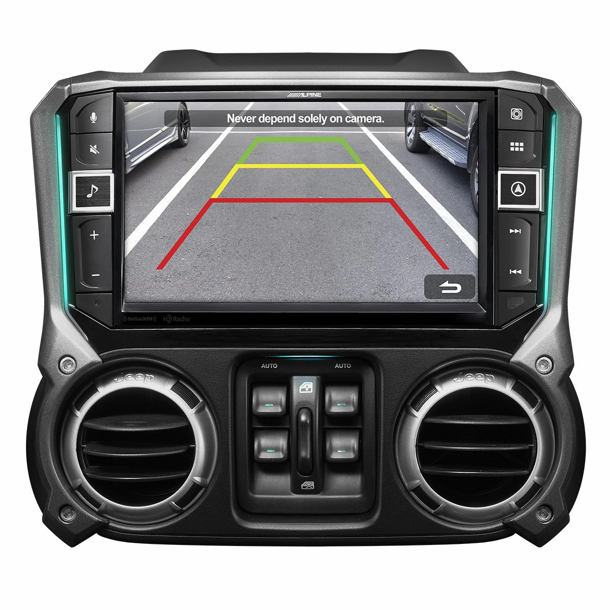Alpine i509-WRA-JK 9" Weather-Resistant Media Receiver for 2011-2018 Jeep&reg; Wrangler