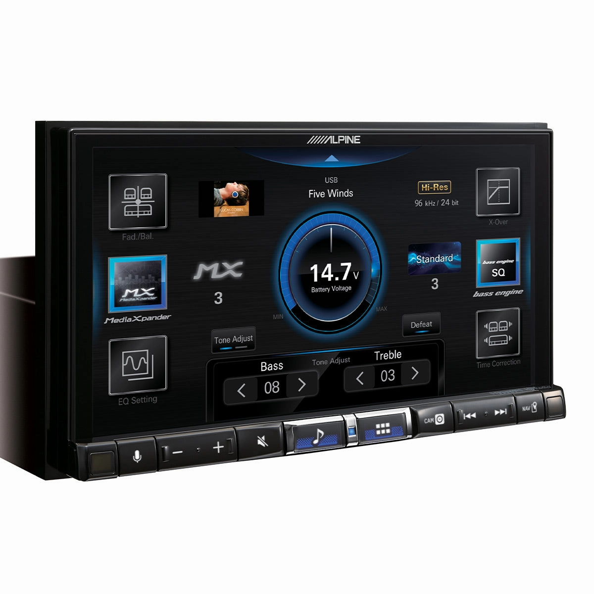 Alpine iLX-507 7" Hi-Res Digital Multimedia Receiver