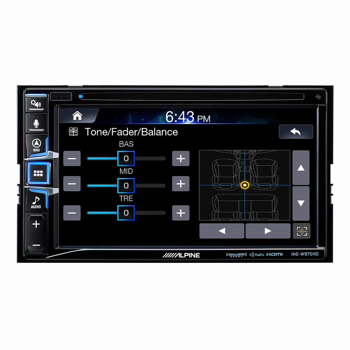Alpine INE-W970HD 6.5" CD/DVD Receiver with GPS