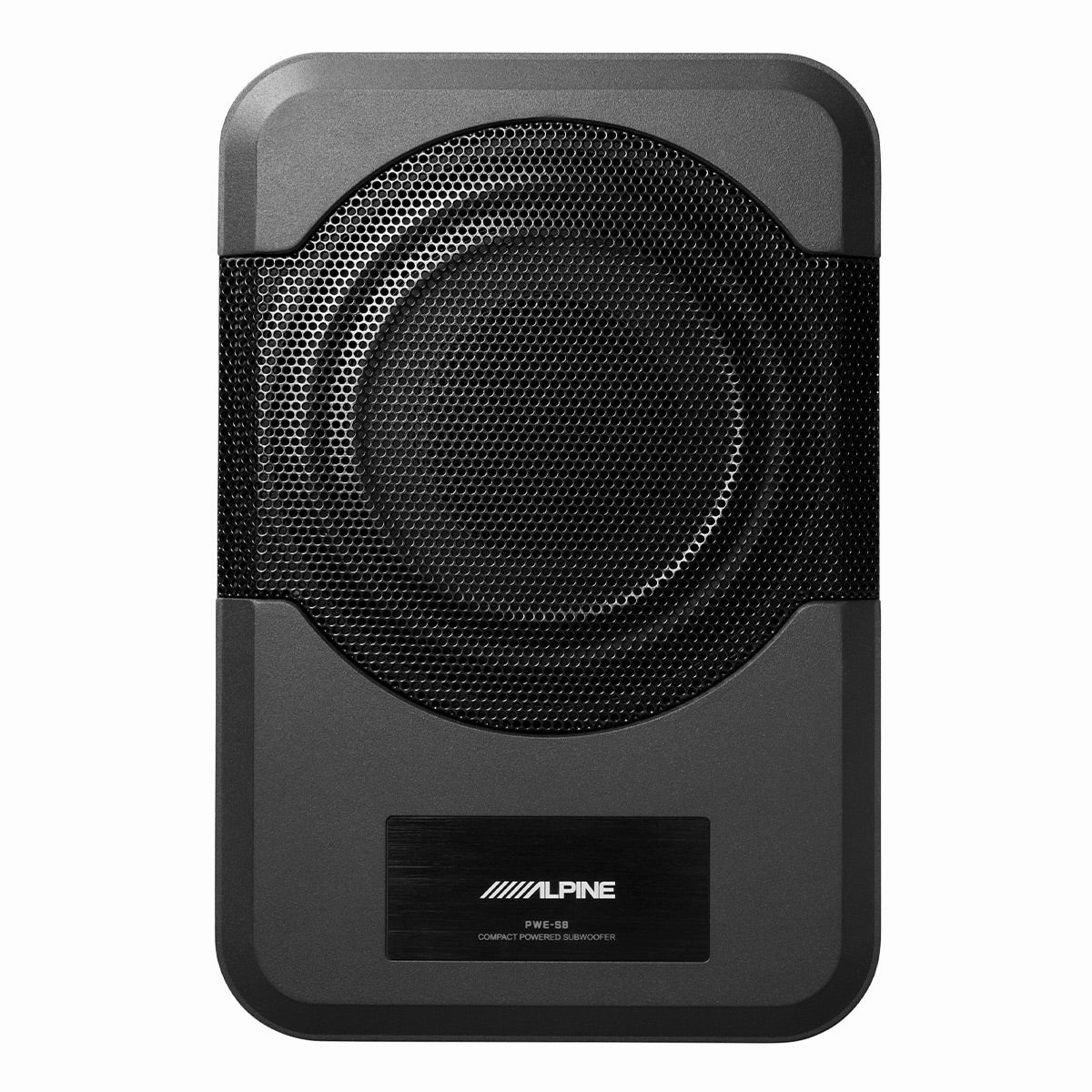 Alpine PWE-S8 Powered 8" Compact Subwoofer Closed Back Headphones,Noise-isolating Headphones,Sealed Cans