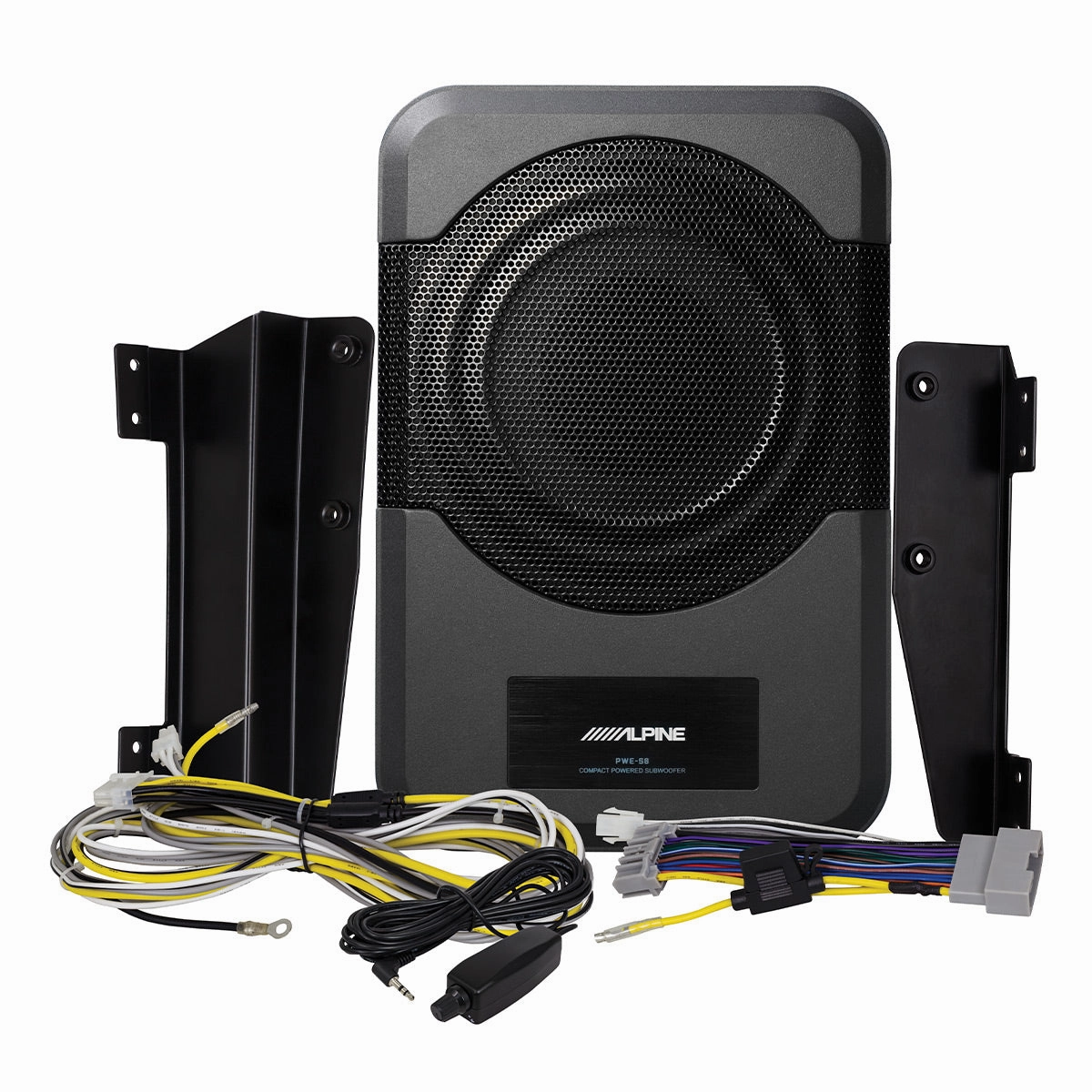Alpine PWE-S8-WRA Powered 8" Compact Subwoofer for 2011-2018 Jeep Wrangler Closed Back Headphones,Noise-isolating Headphones,Sealed Cans