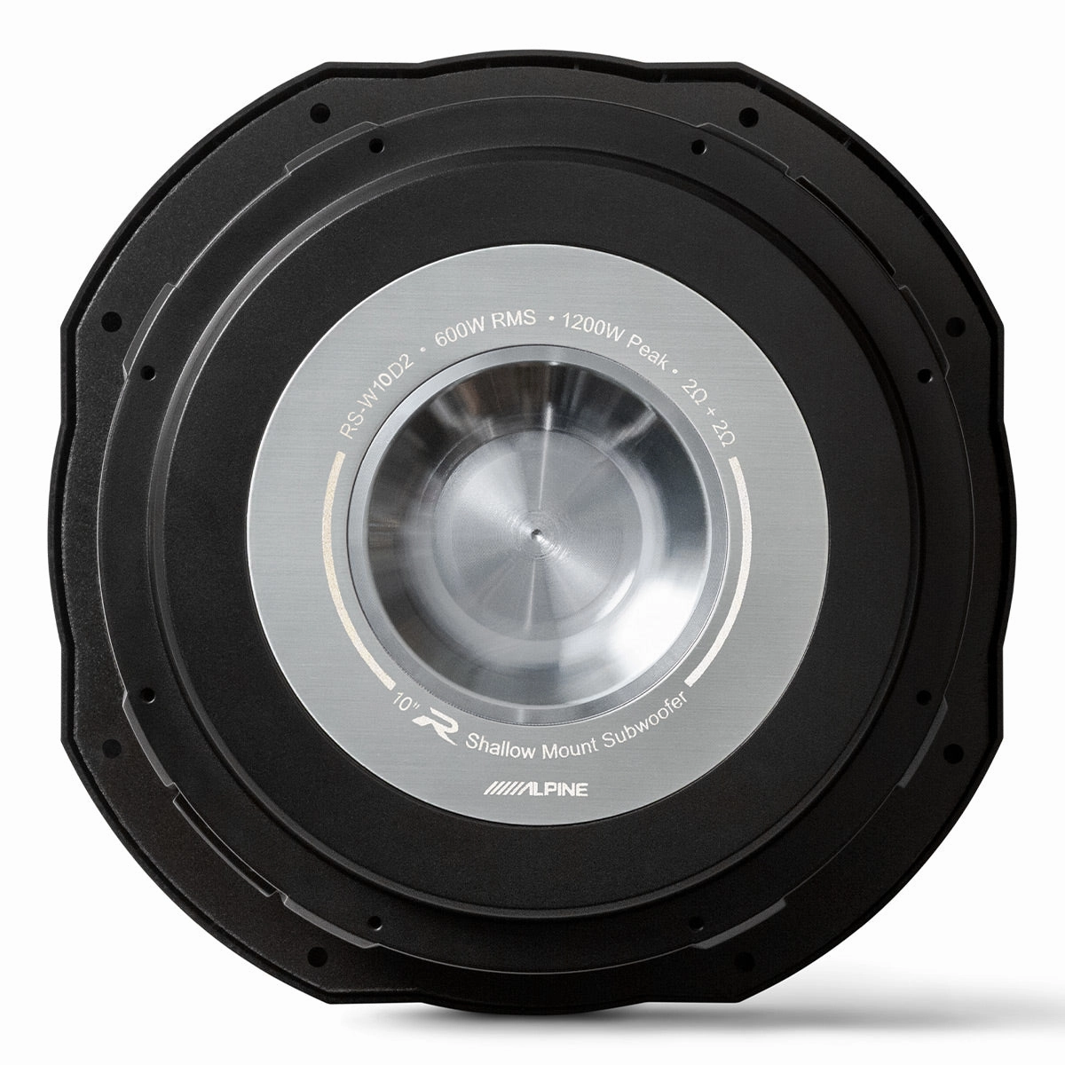 Alpine RS-W10D2 R-Series 10" Shallow-Mount 2-Ohm Subwoofer - Each