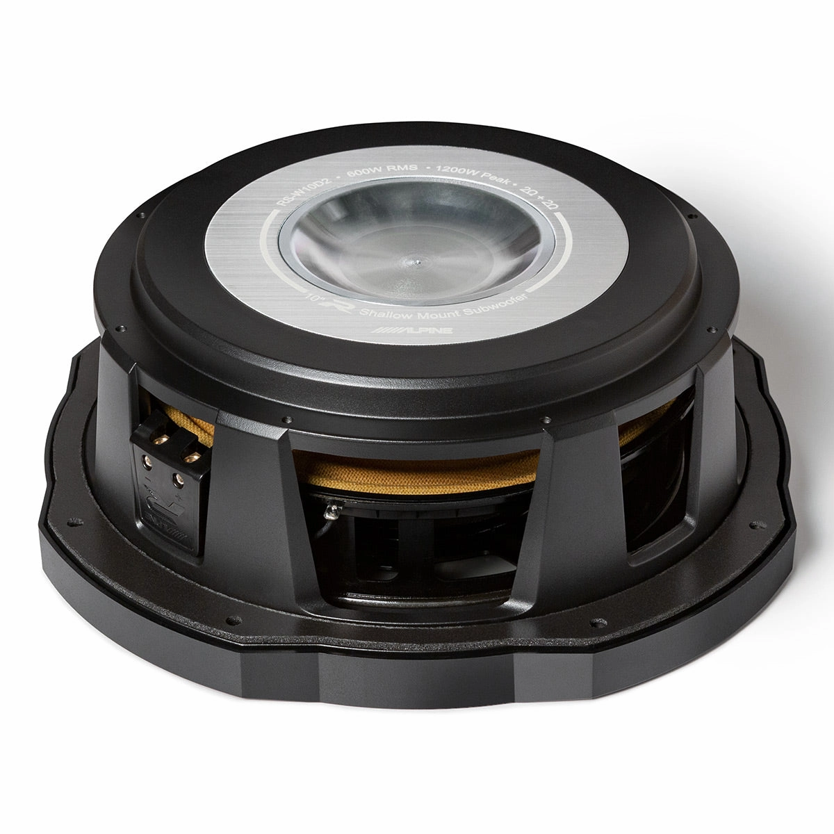 Alpine RS-W10D2 R-Series 10" Shallow-Mount 2-Ohm Subwoofer - Each