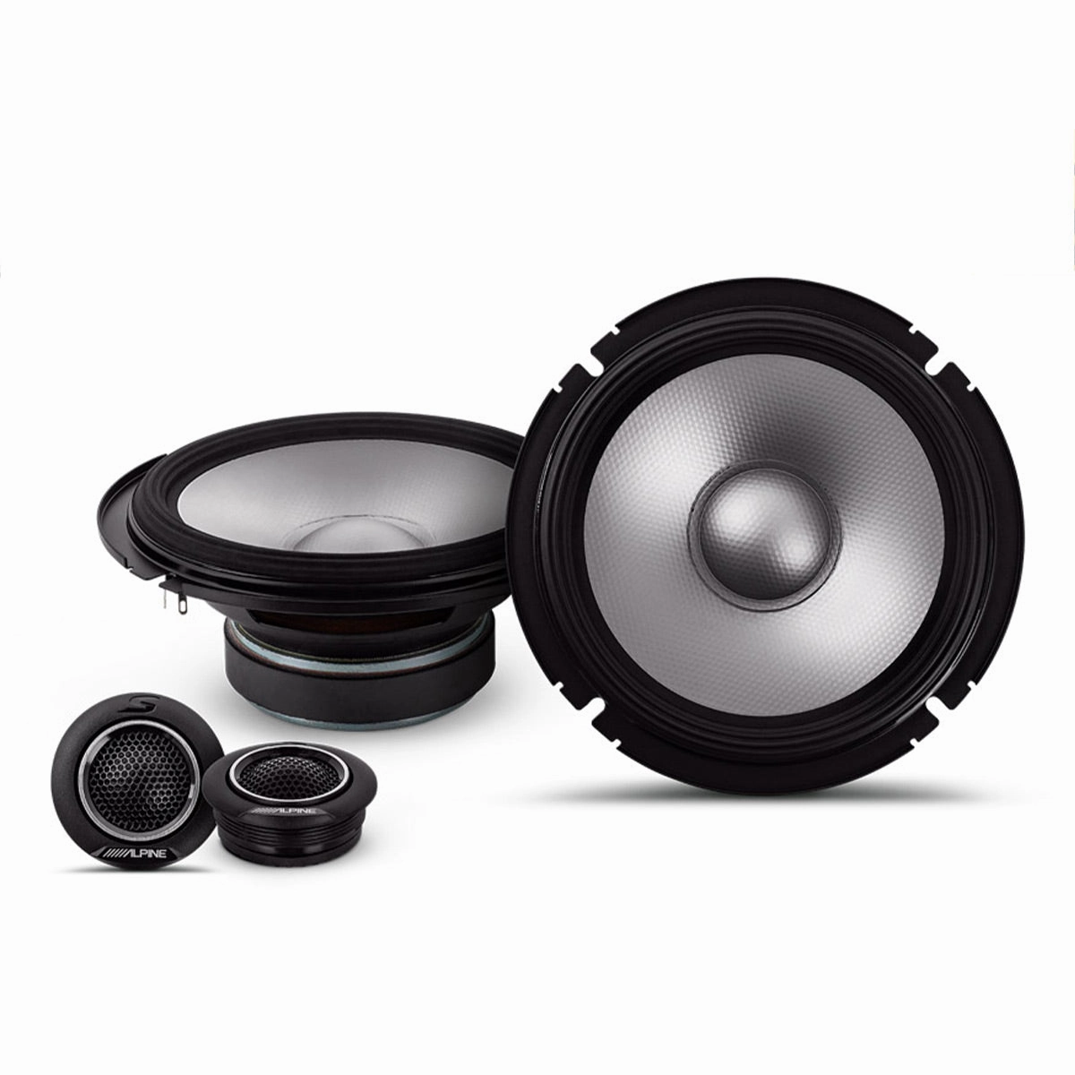 Alpine S2-S65C S2-Series 6.5" 2-Way Component Speaker Set