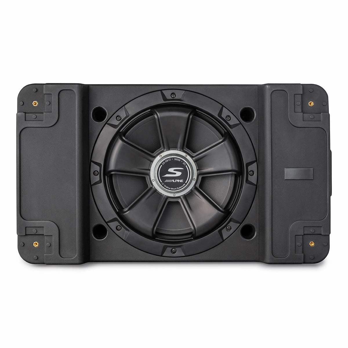 Alpine SS-SB12 S-Series 12" Shallow Downward-Firing Subwoofer Closed Back Headphones,Noise-isolating Headphones,Sealed Cans