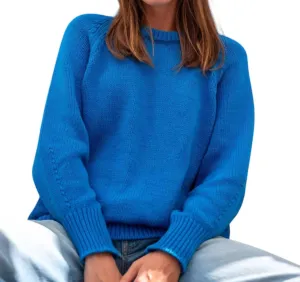 Amalfi Crewneck Sweater In Blueberry