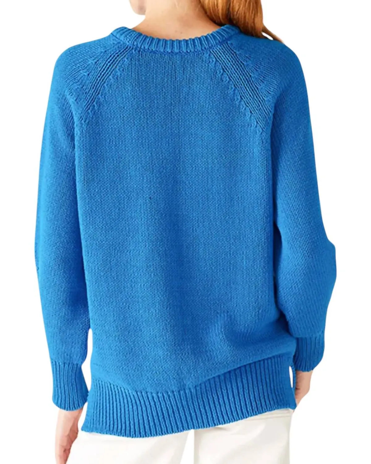 Amalfi Crewneck Sweater In Blueberry