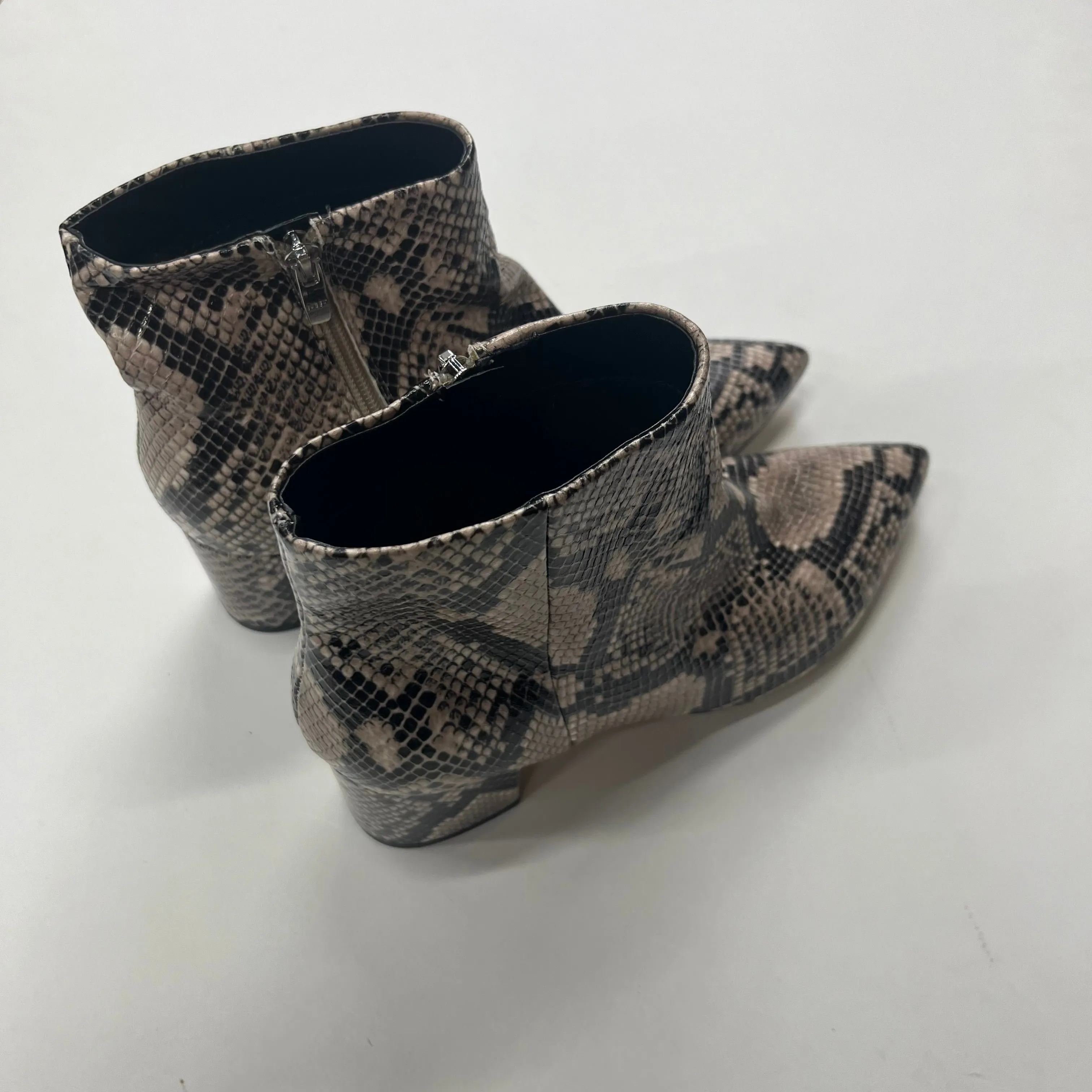 Animal Print Boots Ankle Heels Marc Fisher, Size 8.5 marc-fisher