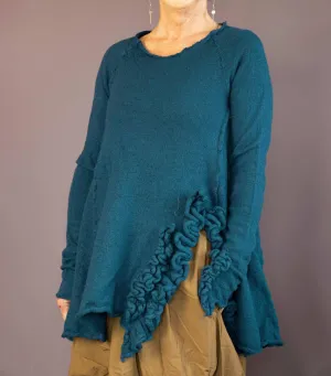 Asymmetrical Pullover Sweater In Ink