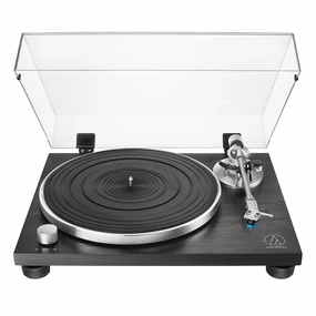 Audio-Technica AT-LPW30BKR Fully Manual Belt-Drive Turntable (Black Wood)