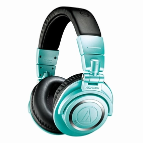 Audio-Technica ATH-M50xBT2 Limited Edition Wireless Over-Ear Headphones (Ice Blue) Wired,Wired Audio,Cabled Equipment