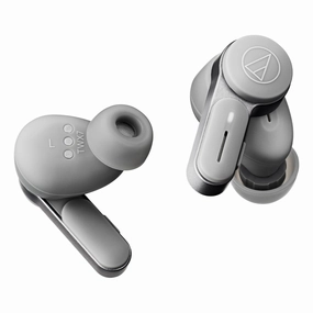 Audio-Technica ATH-TWX7 Truly Wireless Earbuds (Gray) Noise cancelling,ANC Headphones,Silence Technology