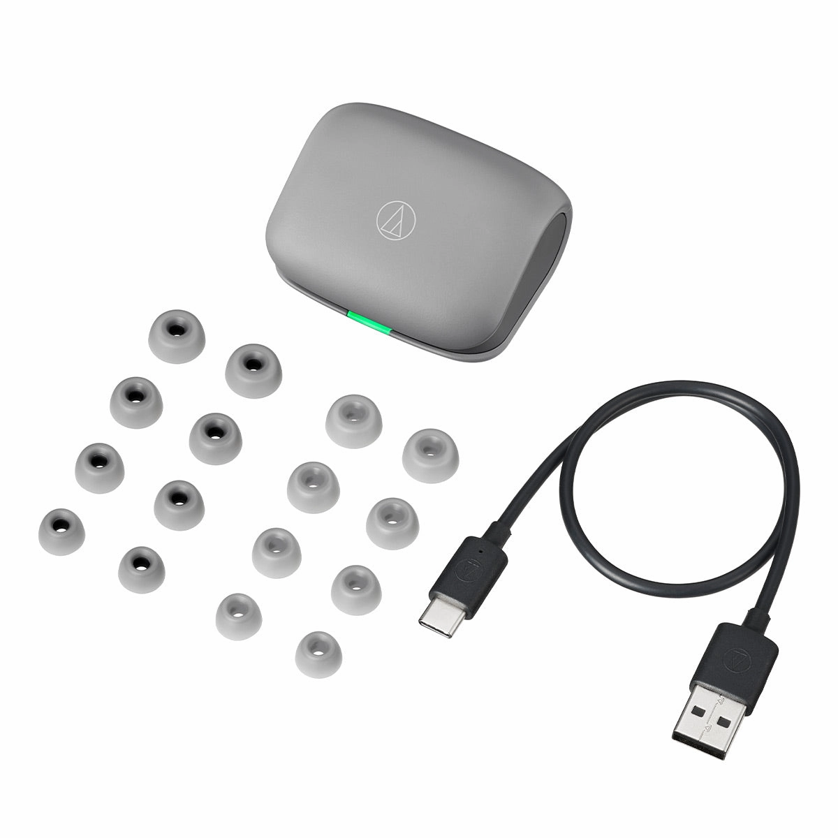 Audio-Technica ATH-TWX7 Truly Wireless Earbuds (Gray)