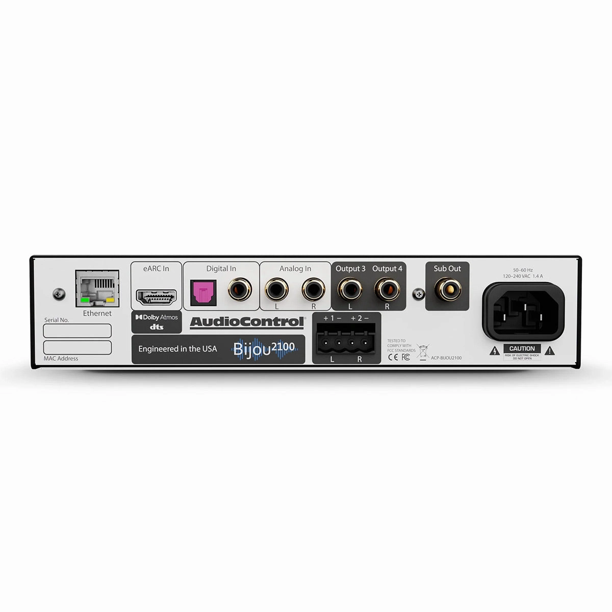 AudioControl Bijou 2100 Compact 2.1 Channel High-Power Integrated Amplifier