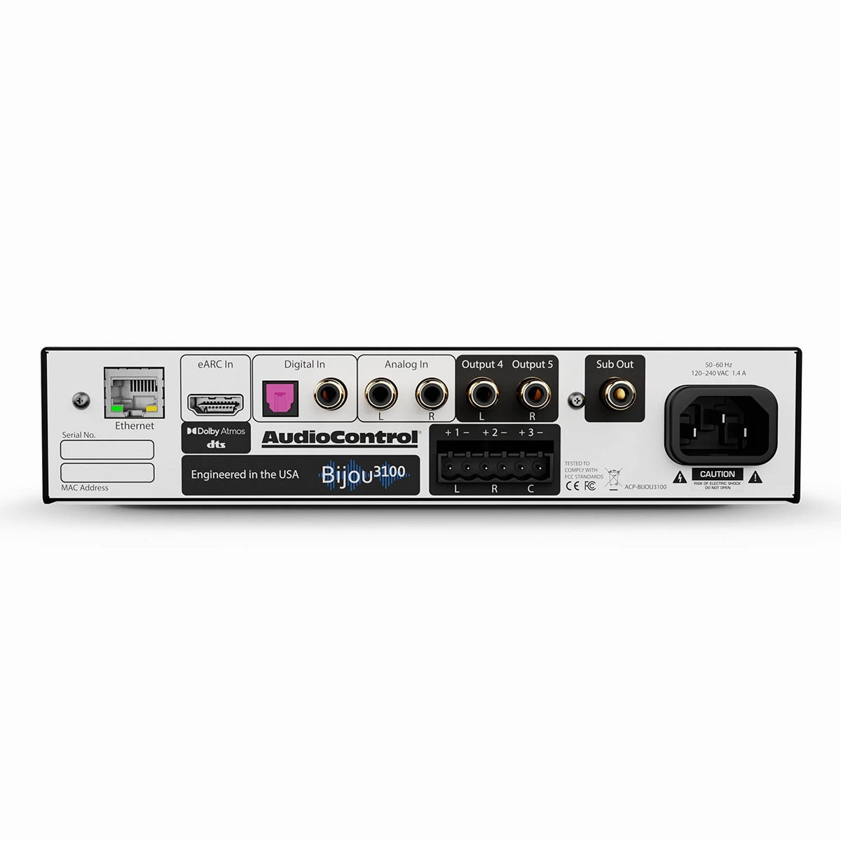 AudioControl Bijou 3100 Compact 3.1 Channel High-Power Integrated Amplifier