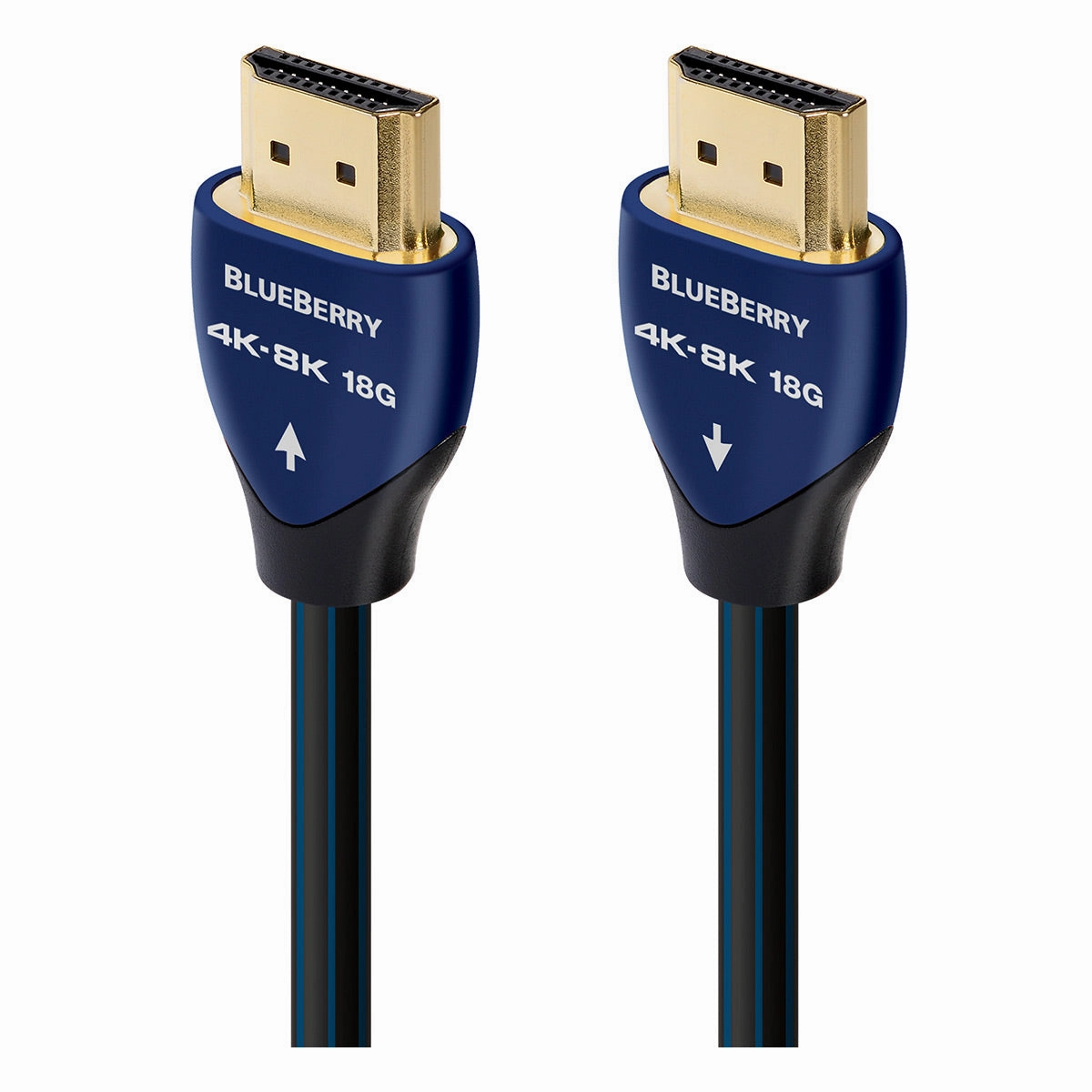 AudioQuest BlueBerry 4K-8K 18Gbps HDMI Cable - 2.46 ft. (.75m) hi-fi power strip,hi-fi surge protector,hi-fi coaxial input