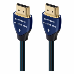 AudioQuest BlueBerry 4K-8K 18Gbps HDMI Cable - 9.84 ft. (3m) hi-fi power strip,hi-fi surge protector,hi-fi coaxial input