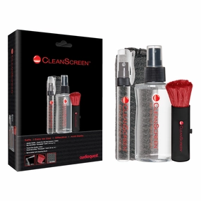 AudioQuest CleanScreen Kit with Cleaning Fluid, Microfiber Cloth, and Retractable Brush hi-fi power strip,hi-fi surge protector,hi-fi coaxial input