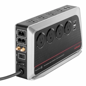 AudioQuest PowerQuest 3 8-Outlet Surge Protector hi-fi power strip,hi-fi surge protector,hi-fi coaxial input