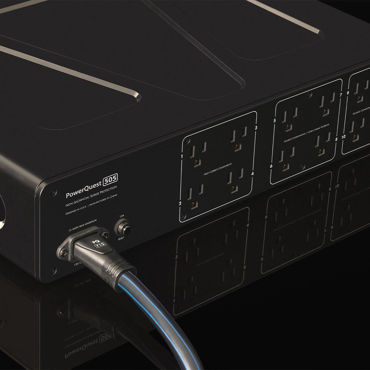 AudioQuest PowerQuest 505 Surge Protector and Power Conditioner with 12 Outlets