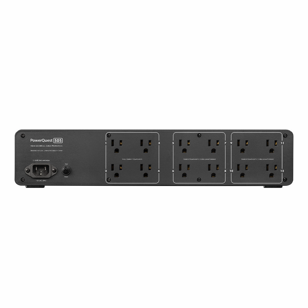 AudioQuest PowerQuest 505 Surge Protector and Power Conditioner with 12 Outlets
