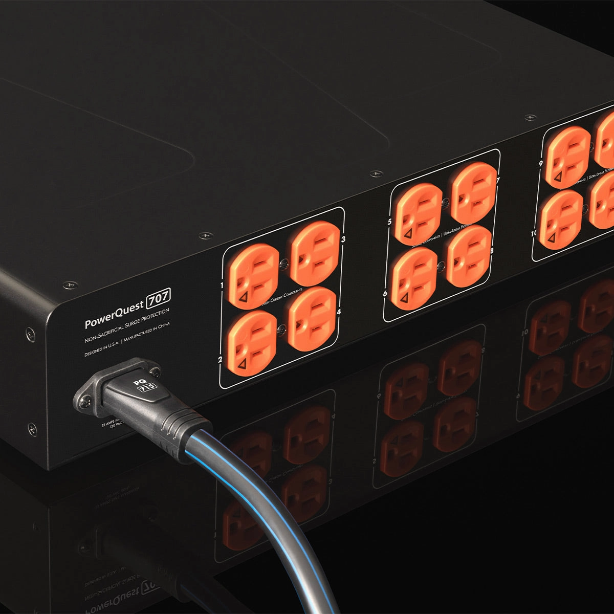 AudioQuest PowerQuest 707 Surge Protector and Power Conditioner with 12 Outlets