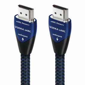 AudioQuest Vodka eARC Priority Ultra High Speed 48Gbps HDMI 2.1 Cable (7.38 ft) hi-fi power strip,hi-fi surge protector,hi-fi coaxial input