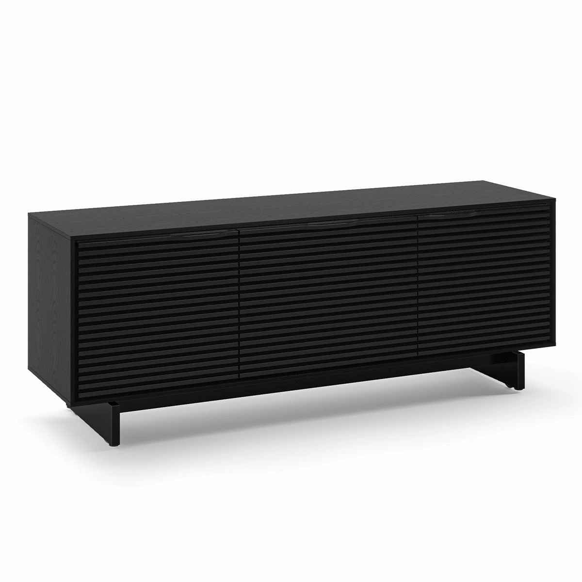 BDI Align Media   Storage 7477ME-EBO Triple Cabinet with Media Base (Ebonized Ash)
