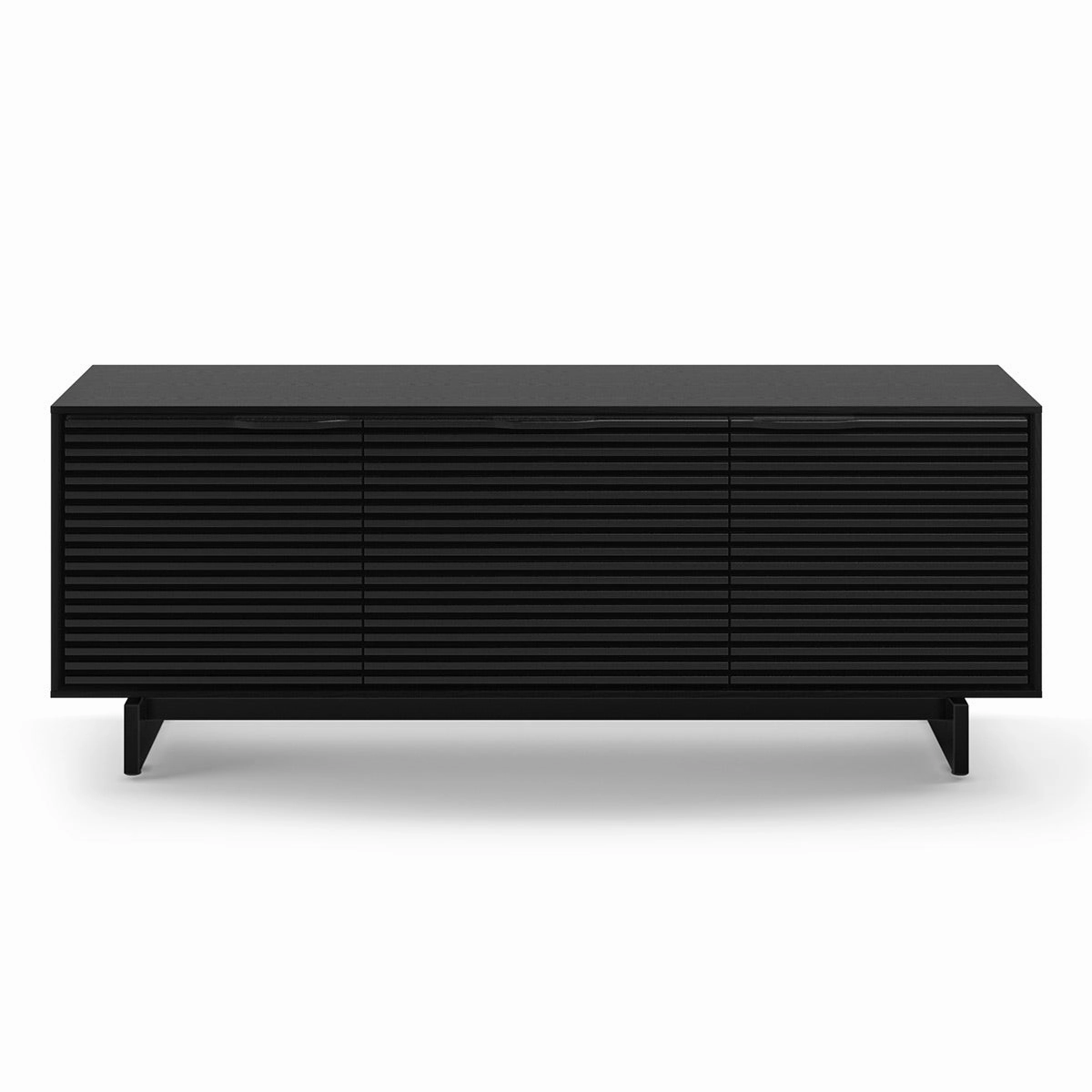 BDI Align Media   Storage 7477ME-EBO Triple Cabinet with Media Base (Ebonized Ash)