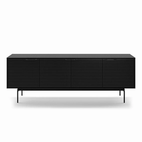 BDI Align Media   Storage 7479CO-EBO Quad Cabinet with Console Base (Ebonized Ash)