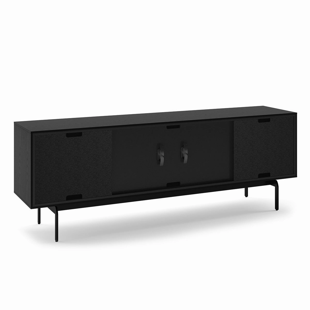 BDI Align Media   Storage 7479CO-EBO Quad Cabinet with Console Base (Ebonized Ash)