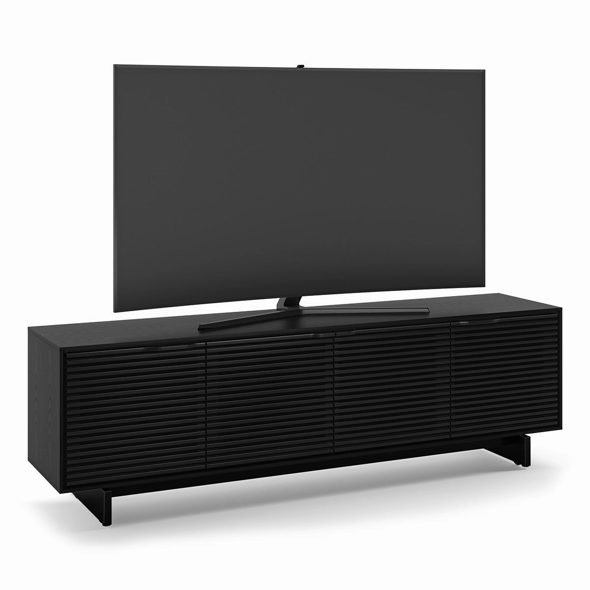 BDI Align Media   Storage 7479ME-EBO Quad Cabinet with Media Base (Ebonized Ash)