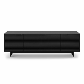 BDI Align Media   Storage 7479ME-EBO Quad Cabinet with Media Base (Ebonized Ash) hi-fi vibration control,hi-fi grounded cable,hi-fi stereo input selector