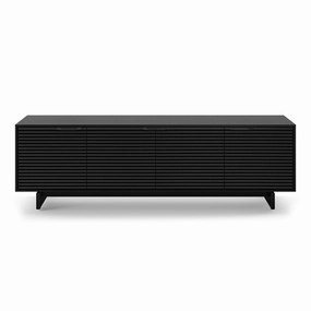 BDI Align Media   Storage 7479ME-EBO Quad Cabinet with Media Base (Ebonized Ash)