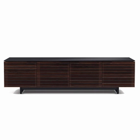 BDI Corridor 8173 Media Console (Chocolate Stained Walnut) hi-fi vibration control,hi-fi grounded cable,hi-fi stereo input selector