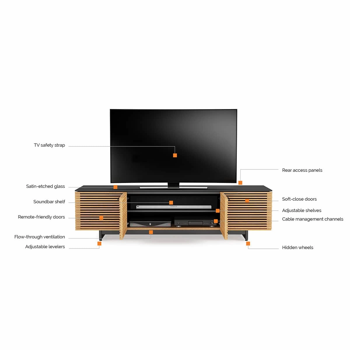BDI Corridor 8173 Media Console (Chocolate Stained Walnut)