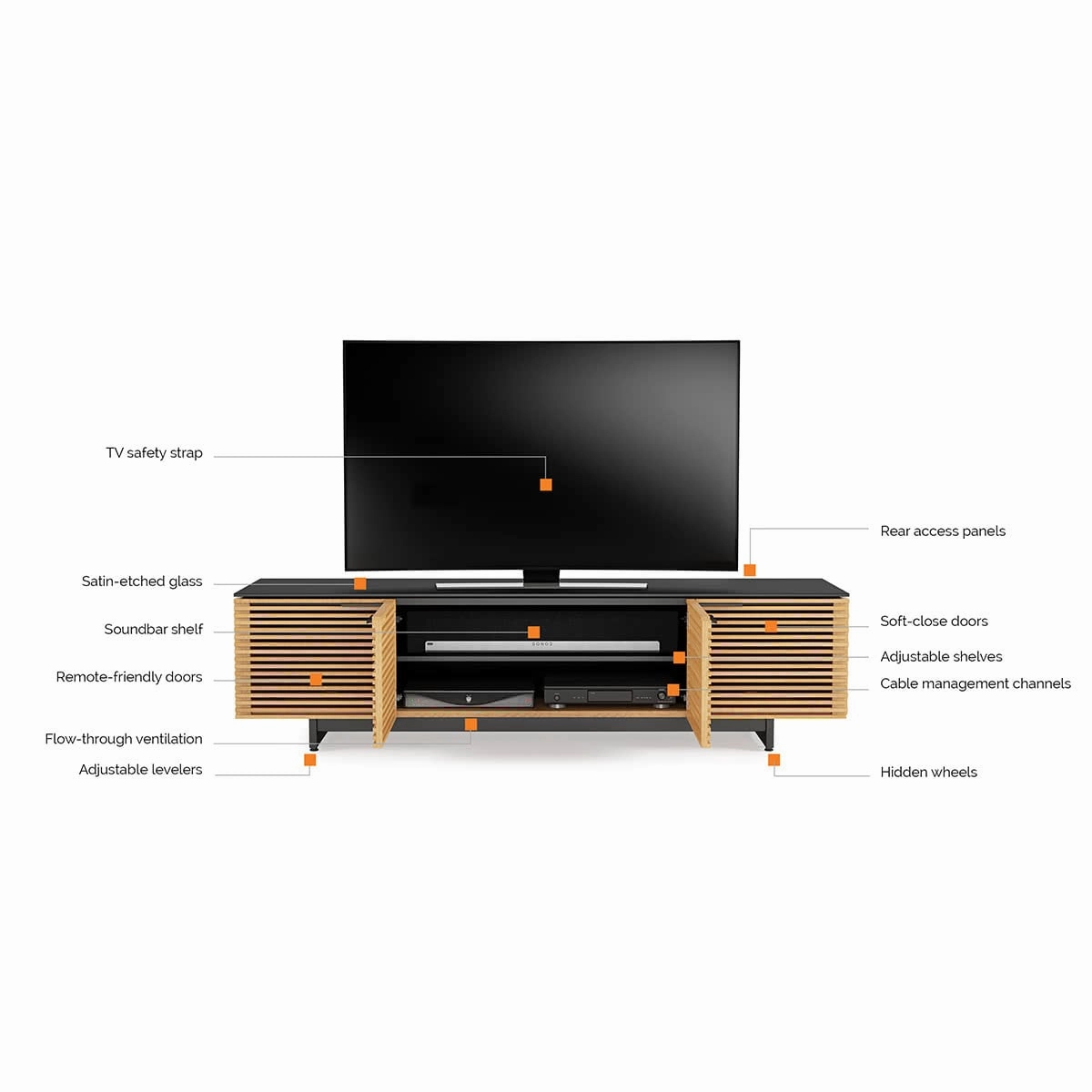 BDI Corridor 8173 Media Console (Chocolate Stained Walnut)