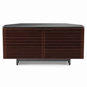 BDI Corridor 8175 Corner Media Cabinet (Chocolate Stained Walnut) hi-fi vibration control,hi-fi grounded cable,hi-fi stereo input selector