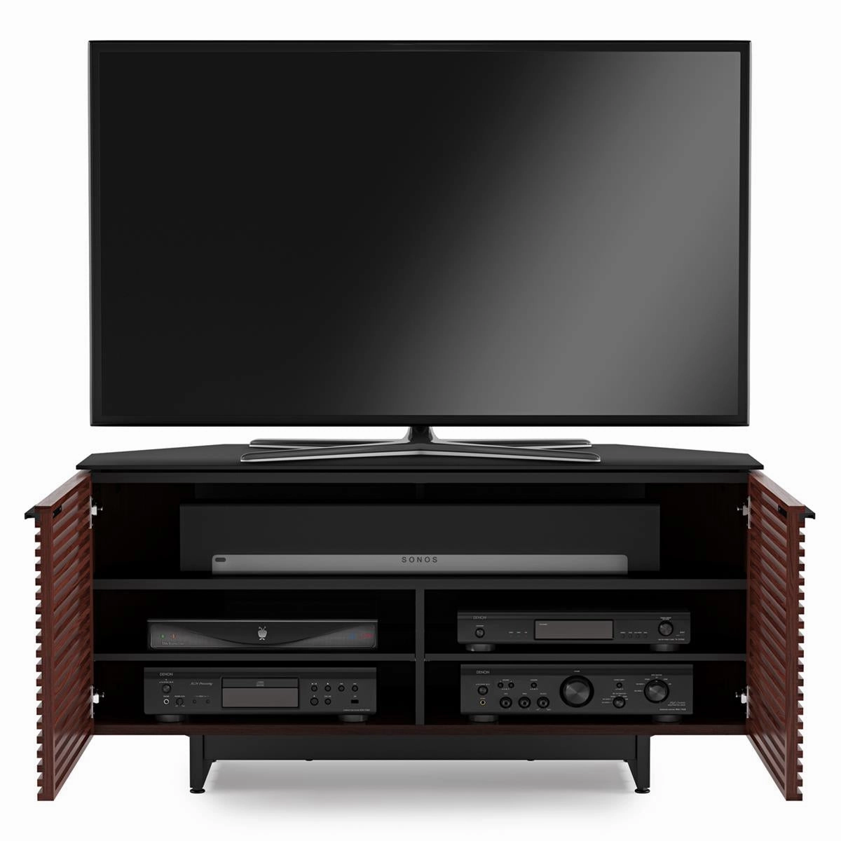 BDI Corridor 8175 Corner Media Cabinet (Chocolate Stained Walnut)