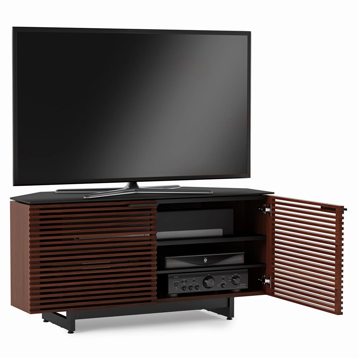 BDI Corridor 8175 Corner Media Cabinet (Chocolate Stained Walnut)